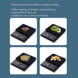 DS BS Digital Coffee Scale with Timer - Black