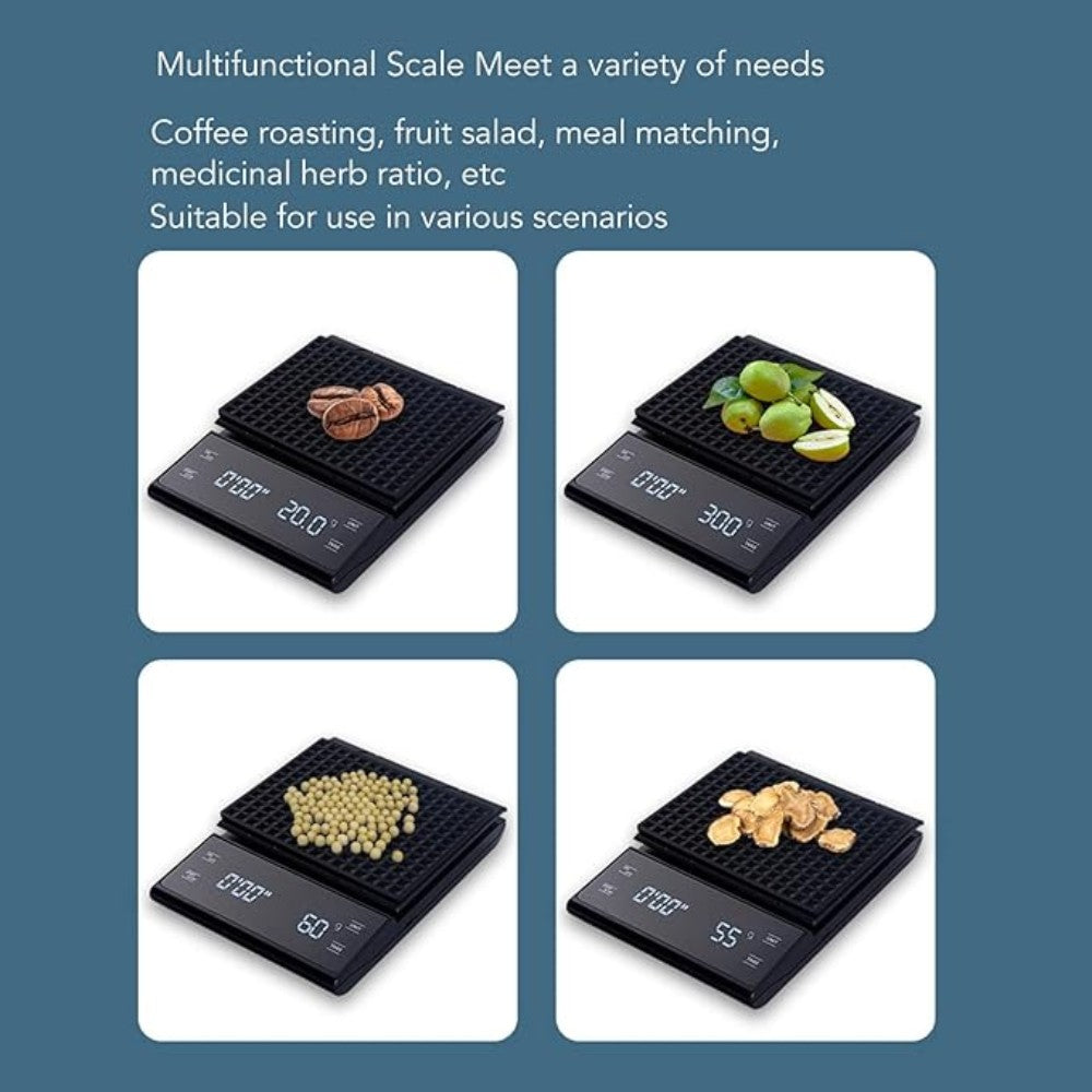 DS BS Digital Coffee Scale with Timer - Black