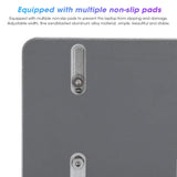 DS BS Adjustable Vertical Laptop Stand Dual Slot Aluminum Holder