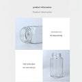 DS BS 24-Piece Square Glass Spice Jar Set with Wooden Lids