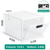 DS BS Fridge Lock Box Snack Storage Organizer with Combination Code