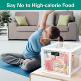 DS BS Fridge Lock Box Snack Storage Organizer with Combination Code