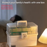 DS BS Large Capacity Portable First Aid Kit with Carry Handle