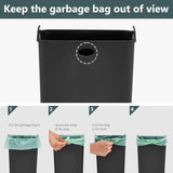 DS BS 8L Hanging Kitchen Trash Bin - Matte Black