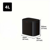 DS BS 4L Hanging Kitchen Trash Bin - Matte Black