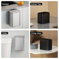 DS BS 4L Hanging Kitchen Trash Bin - Matte Black