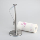 DS BS Stainless Steel Paper Towel Holder with Tension Arm - Silver