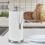 DS BS Stainless Steel Paper Towel Holder with Tension Arm - Silver