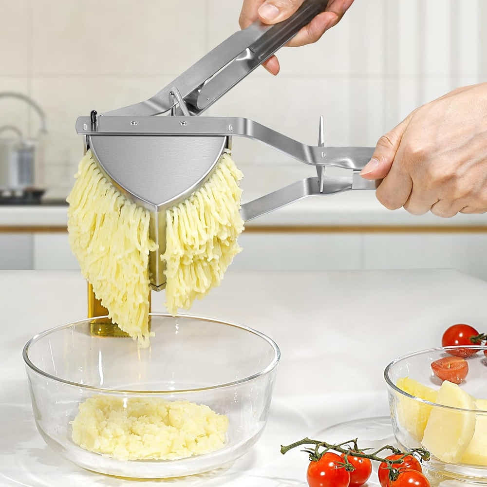 DS BS Stainless Steel Potato Ricer with Reinforced Handle Guard