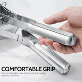 DS BS Stainless Steel Potato Ricer with Reinforced Handle Guard