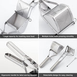 DS BS Stainless Steel Potato Ricer with Reinforced Handle Guard