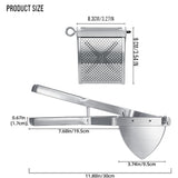DS BS Stainless Steel Potato Ricer with Reinforced Handle Guard