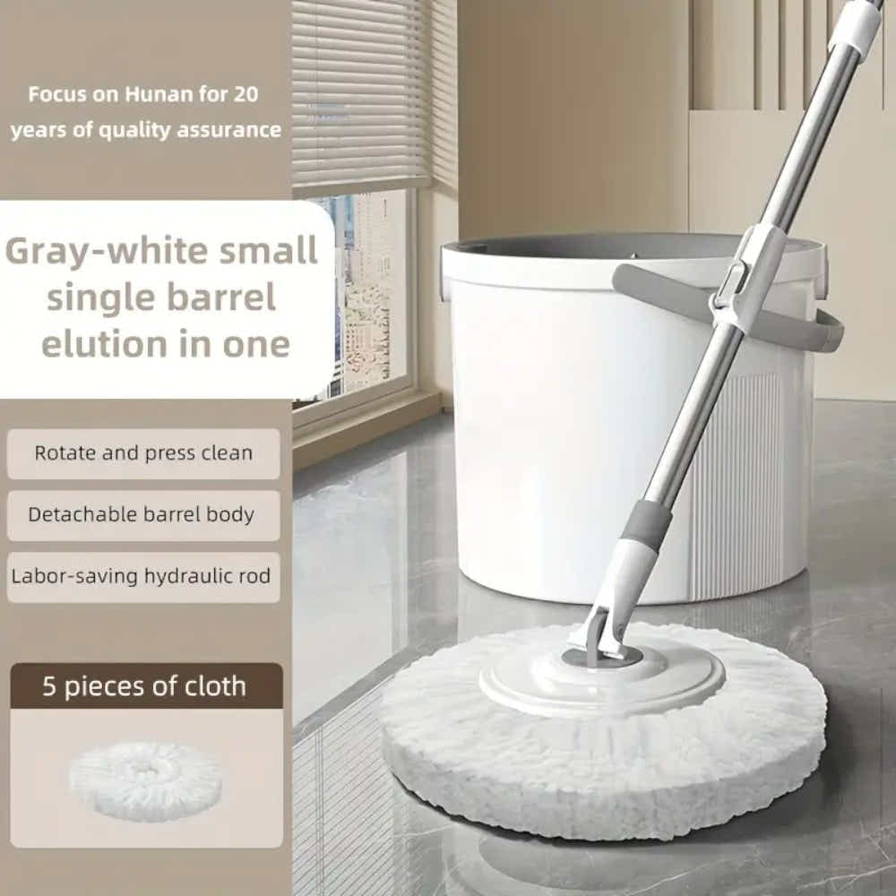 DS BS Spin Mop and Bucket Set – 360° Rotating Microfiber Mop with Telescopic Handle