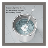 DS BS Spin Mop and Bucket Set – 360° Rotating Microfiber with Telescopic Handle