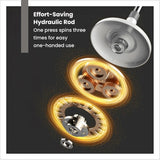 DS BS Spin Mop and Bucket Set – 360° Rotating Microfiber with Telescopic Handle