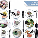 DS BS 14 Piece Mini Garden Tool Set for Succulent Planting