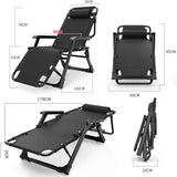 DS BS Foldable Reclining Lounge Chair with Pillow