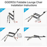 DS BS Foldable Reclining Lounge Chair with Pillow