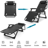 DS BS Foldable Reclining Lounge Chair with Pillow