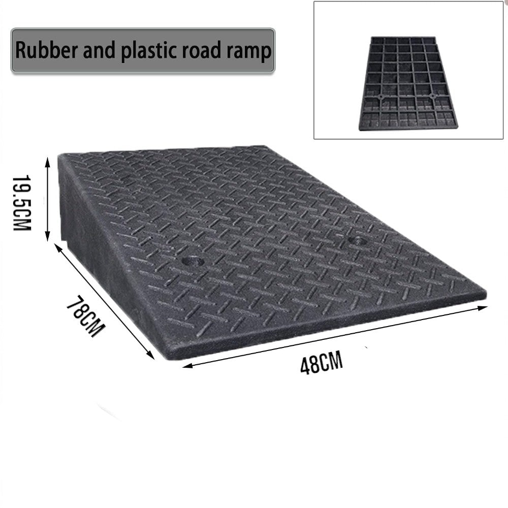 DS BS 19CM High Rubber Curb Ramp 48x78X19CM