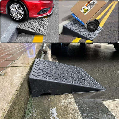 DS BS 19CM High Rubber Curb Ramp 48x78X19CM