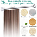DS BS Stainless Steel Telescopic Curtain Rod –Adjustable 125–220cm