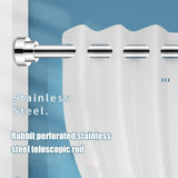DS BS Stainless Steel Telescopic Curtain Rod –Adjustable 105–170cm