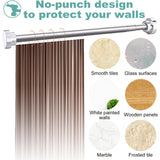 DS BS Stainless Steel Telescopic Curtain Rod –Adjustable 105–170cm