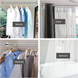DS BS Stainless Steel Telescopic Curtain Rod –Adjustable 85–140cm