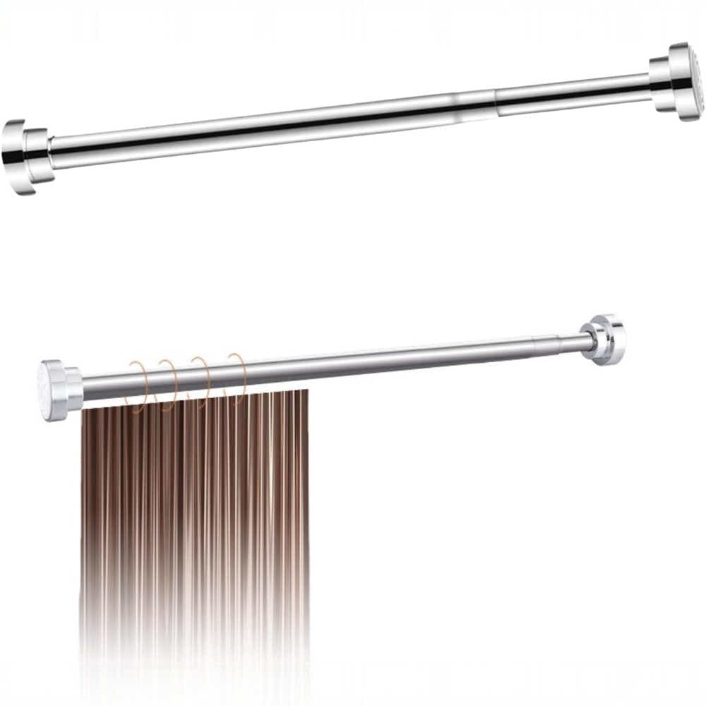 DS BS Stainless Steel Telescopic Curtain Rod –Adjustable 105–170cm