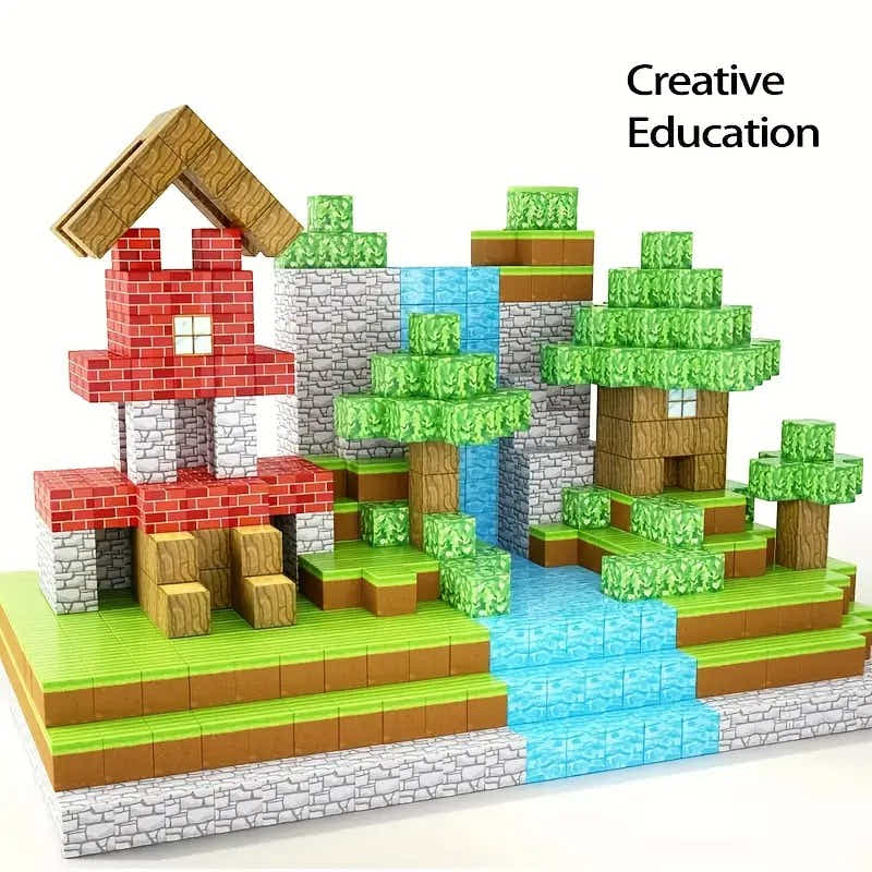 DS BS 100 PCS Magnetic Cube Block Set Construction Toy