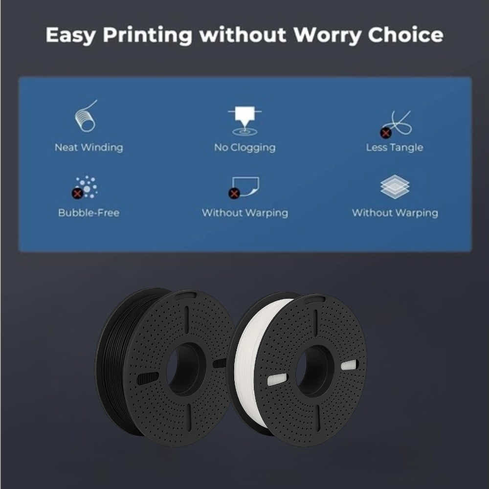 DS BS Silk PLA Filament 1.75mm  1KG for 3D Printer -Black