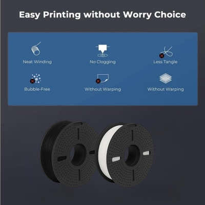 DS BS Silk PLA Filament 1.75mm  1KG for 3D Printer -Black