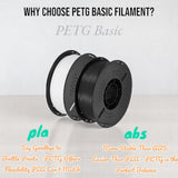 DS BS PETG 3D Printer Filament 1.75mm 1KG - Black