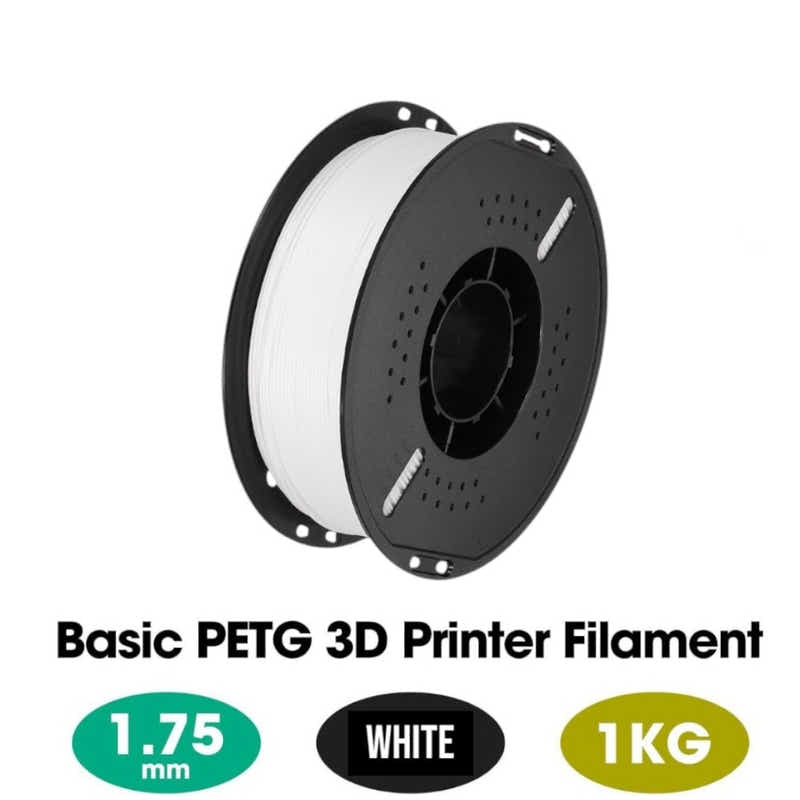 DS BS PETG 3D Printer Filament 1.75mm 1KG - White