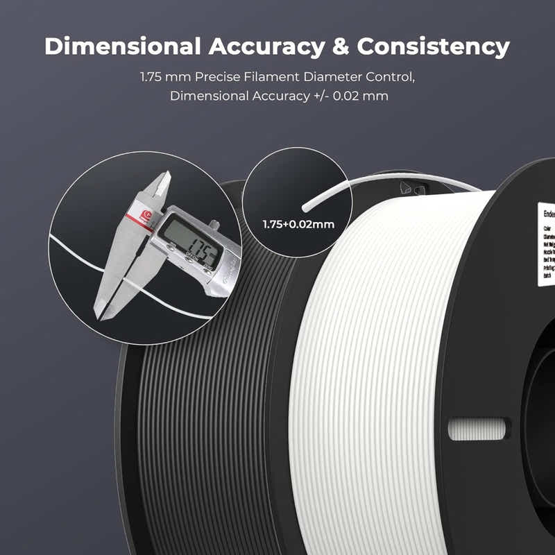 DS BS PETG 3D Printer Filament 1.75mm 1KG - White