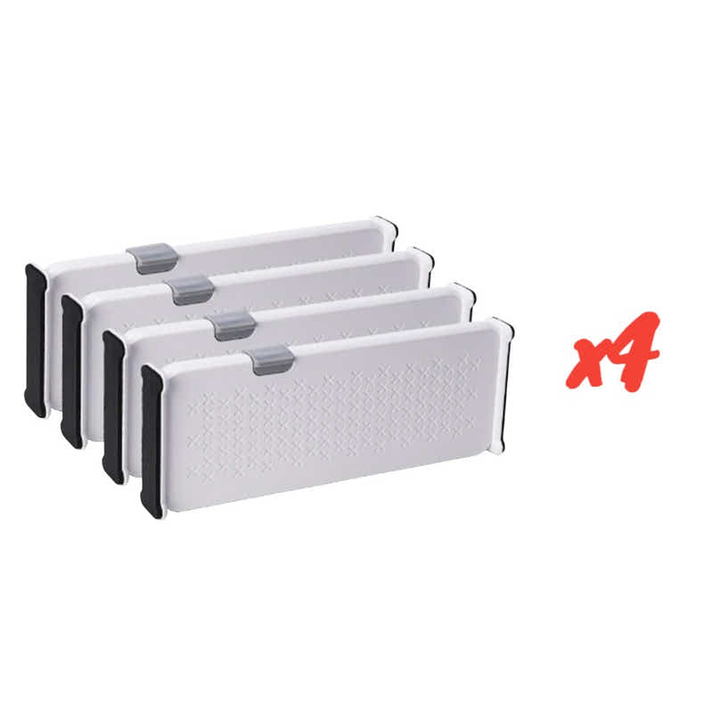 DS BS 4-Pack Telescopic Drawer Dividers – Long Style 37.5-54cm