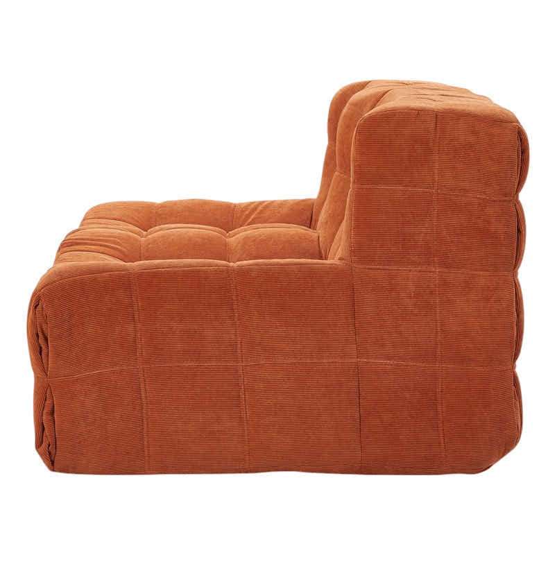 DS BS Double Seated Foam Sofa with Corduroy Fabric