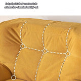 DS BS Single Seated Foam Sofa with Corduroy Fabric - White