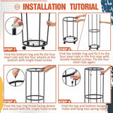 DS BS Ball Storage Rack – Steel Vertical Organizer