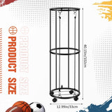 DS BS Ball Storage Rack – Steel Vertical Organizer