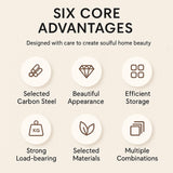 DS BS Clamp-on Desk Pegboard Organizer Set - 60×40cm