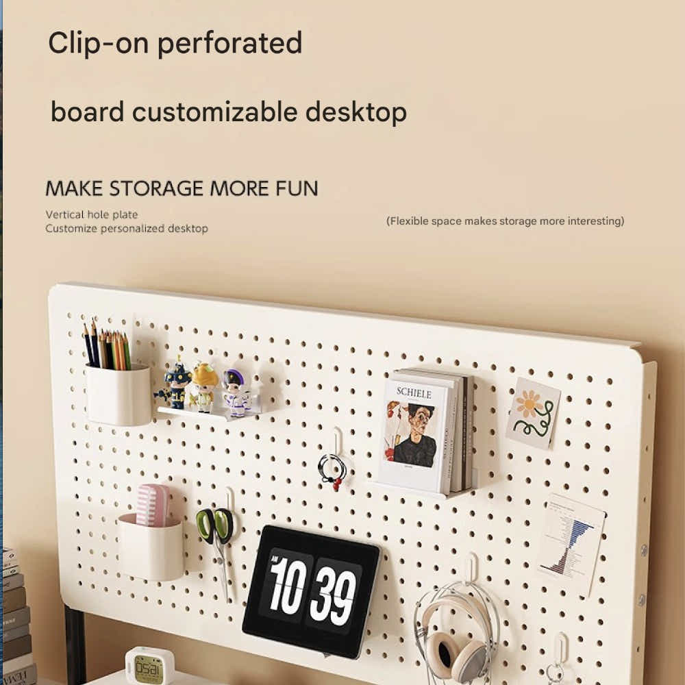 DS BS Clamp-on Desk Pegboard Organizer Set - 60×40cm