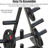 DS BS Heavy Duty Weight Plate Storage Rack Stand