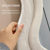 DS BS Wavy-Frame Full Length Mirror with Plush Fabric Trim -170x70cm