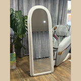 DS BS Full Length Mirror with Plush Fabric Trim -160x60cm