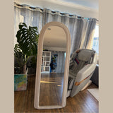 DS BS Full Length Mirror with Plush Fabric Trim -160x60cm