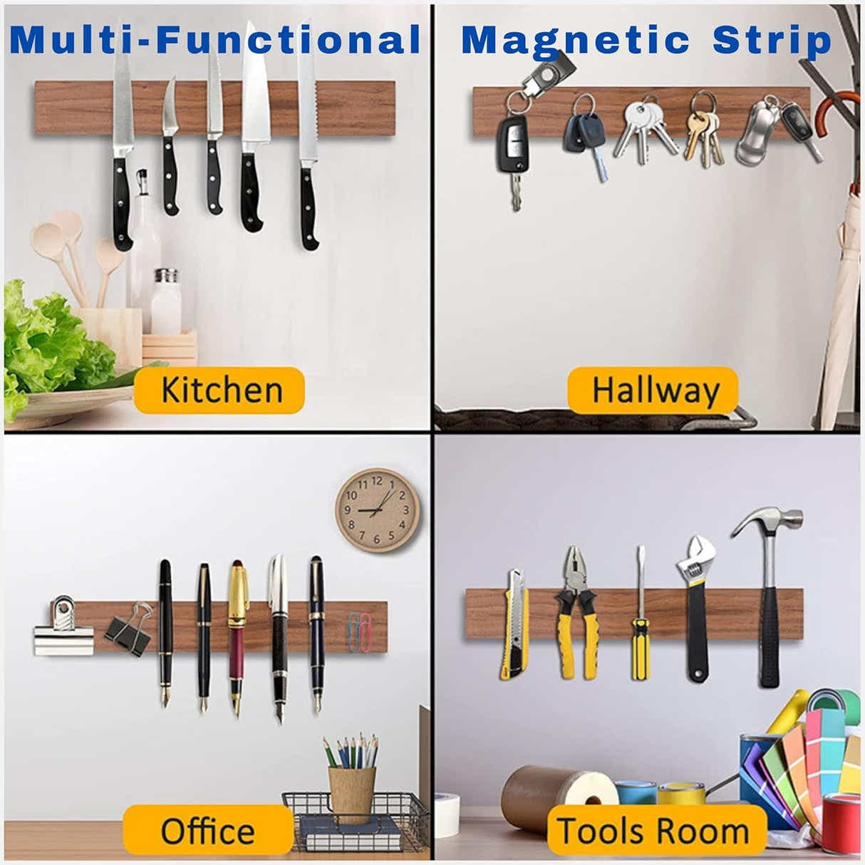DS BS Magnetic Knife Holder Wall Mount Strip