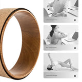 DS BS Cork Yoga Wheel for Yoga Poses and Backbends Inversions