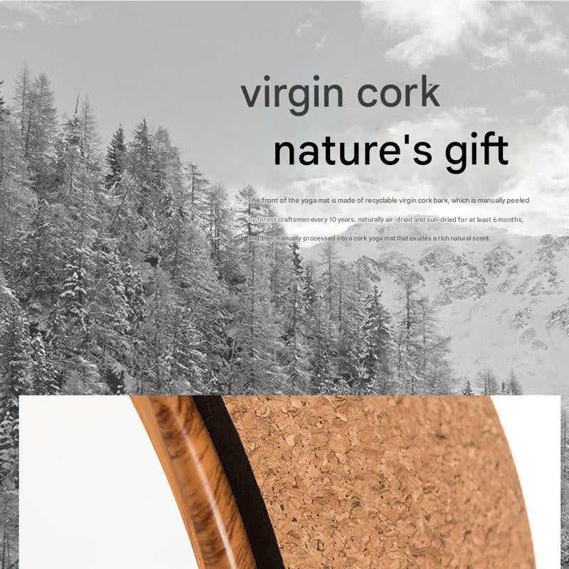 DS BS Cork Yoga Wheel for Yoga Poses and Backbends Inversions